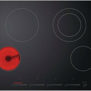 Fisher & Paykel - 30" Built-In Electric Ceramic Cooktop with 4 Burners - Black