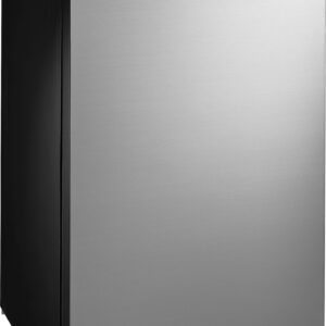 Insignia™ - 4.4 Cu. Ft. Mini Fridge with Glass Door - Gray