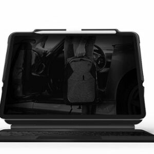 STM - Dux Shell Magic Folio, Ultra Protective Case for iPad Air 4th gen/iPad Pro 11" 2nd gen/11" 1st gen - Black - Clear