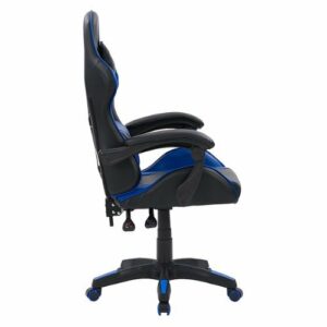 CorLiving - Ravagers Gaming Chair - Black and Blue