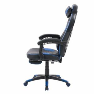 CorLiving - Doom Gaming Chair - Black and Blue