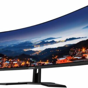 GIGABYTE - G34WQC A 34" LED Curved WQHD FreeSync Premium Gaming Monitor with HDR (HDMI, DisplayPort, USB) - Black