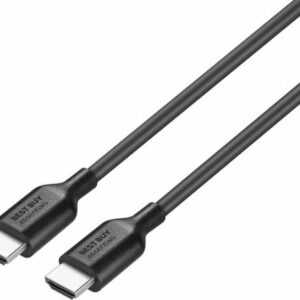 Best Buy essentials™ - 6' 8K Ultra High Speed HDMI® 2.1 Certified Cable - Black