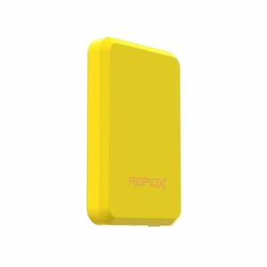 RapidX - Boosta 5k mAh 7.5W Magnetic Wireless Portable Charger for iPhone 12, 13 & 14 - Yellow