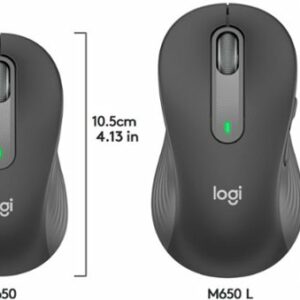 Logitech - Signature M650 Wireless Mouse with Silent Clicks - Graphite