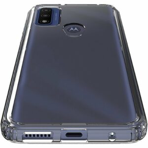 SaharaCase - Hybrid-Flex Hard Shell Case for Motorola G Pure and G Power 2022 - Clear