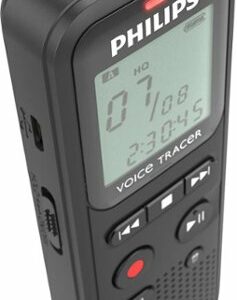 Philips - VoiceTracer Digital Voice Recorder 8 GB DVT1160 - Black