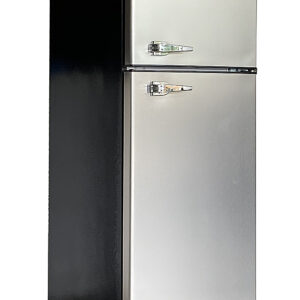 Frigidaire - 7.5 cu ft, 2-Door Apartment Size Refrigerator with Top Freezer, Platinum Series - Stainless Steel