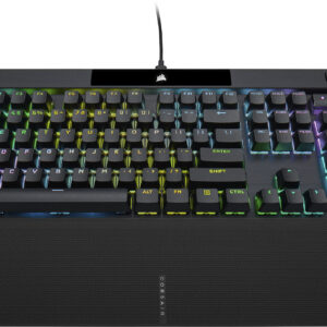 CORSAIR - K70 RGB PRO Full-size Wired Mechanical Cherry MX Speed Linear Switch Gaming Keyboard with PBT Double-Shot Keycaps - Black