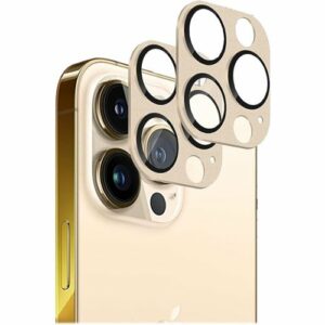 SaharaCase - ZeroDamage Camera Lens Protector for Apple iPhone 13 Pro and iPhone 13 Pro Max (2-Pack) - Gold