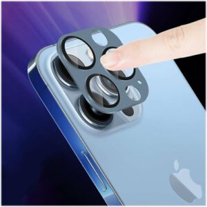 SaharaCase - ZeroDamage Camera Lens Protector for Apple iPhone 13 Pro and iPhone 13 Pro Max (2-Pack) - Blue