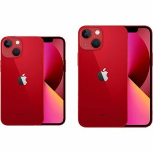 SaharaCase - ZeroDamage Camera Lens Protector for Apple iPhone 13 and iPhone 13 mini (2-Pack) - Red