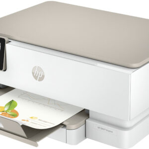 HP - ENVY Inspire 7255e Wireless All-In-One Inkjet Photo Printer with 3 months of Instant Ink included with HP+ - White & Sandstone