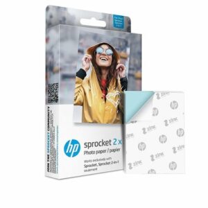 HP - Sprocket 2" x 3" Premium Zink Sticky Backed Photo Paper Bundle - White