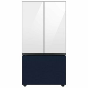 Samsung - Bespoke 3-Door French Door Refrigerator panel - Bottom Panel - Navy Steel