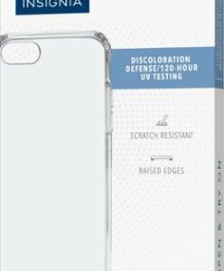 Insignia™ - Hard-Shell Case for Apple iPhone 7, 8, SE (2nd generation) and SE (3rd generation) - Clear