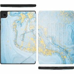 SaharaCase - Multi-Angle Folio Case for Samsung Galaxy Tab A8 - Blue Marble