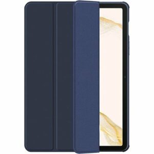 SaharaCase - Folio Case for Samsung Galaxy Tab S8 - Clear/Navy Blue