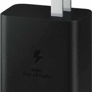 Samsung - Super Fast Charging 45W USB Type-C Wall Charger with USB-C Cable - Black