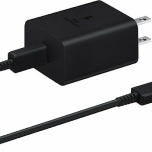 Samsung - Super Fast Charging 45W USB Type-C Wall Charger with USB-C Cable - Black