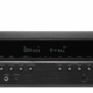 Denon - AVR-S760H (75W X 7) 7.2-Ch. with HEOS and Dolby Atmos 8K Ultra HD HDR Compatible AV Home Theater Receiver with Alexa - Black