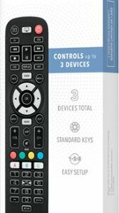 Insignia™ - 3-Device Universal Remote - Black