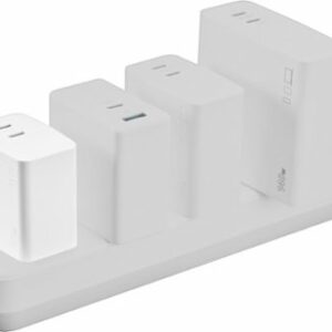 Insignia™ - 45W Foldable Compact Dual USB-C Wall Charger for Samsung Smartphones, iPhone, Tablets, Chromebook and More - White