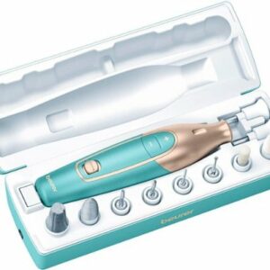 Beurer - Rechargeable Manicure/Pedicure Device - Turquoise/Gold