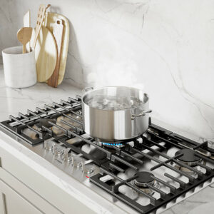 Bosch - 500 Series 30" Built-In Gas Cooktop with 5 burners - Stainless Steel