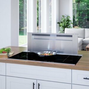 Bosch - 800 Series 36" Built-In Electric Induction Cooktop with 5 elements and Wifi - Black