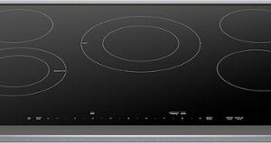 Bosch - Benchmark Series 30" Built-In Electric Cooktop with 5 elements and Stainless Steel Frame - Black