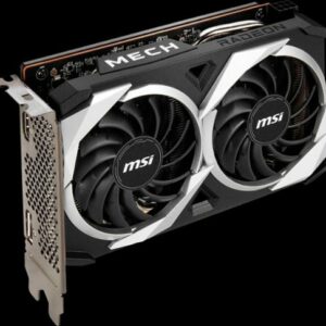 MSI - AMD Radeon RX 6500 XT Mech 2X 4G OC - 4GB GDDR6 - PCI Express 4.0 - Graphics Card - Black