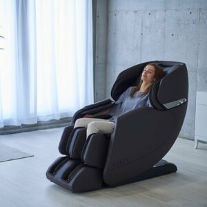 Synca Wellness - Hisho  SLTrack Zero Gravity Massage Chair - Brown