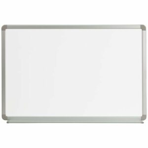 Flash Furniture - Cardim Magnetic Marker Board - White