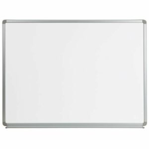 Flash Furniture - Cardim Magnetic Marker Board - White