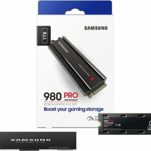 Samsung - Geek Squad Certified Refurbished 980 PRO 1TB Internal Gaming SSD PCIe Gen 4 x4 NVMe with Heatsink for PS5