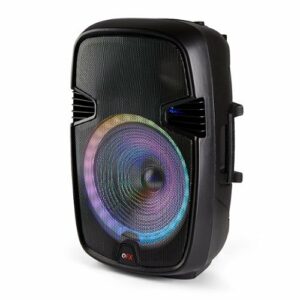 QFX - 15" BT Speaker Recharge  with LED Lights - Black