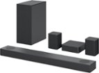 LG - 5.1.2 Channel Soundbar with Wireless Subwoofer, Dolby Atmos and DTS:X - Black