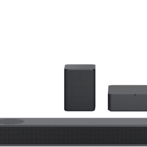 LG - 5.1.2 Channel Soundbar with Wireless Subwoofer, Dolby Atmos and DTS:X - Black