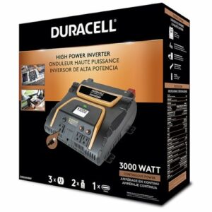 Duracell - 3000w High Power Inverter with Type C USB Port - Black