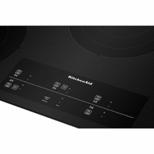 KitchenAid - 30' Built-In Cooktop with 5 Burners and 10''/6'' Even-Heat Ultra Power Element with Simmer Setting - Black