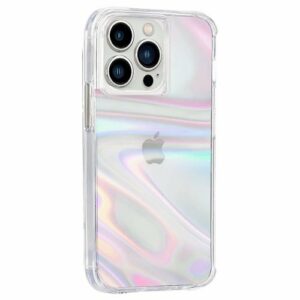 Case-Mate - Soap Bubble Hardshell Case  w/ Antimicrobial for iPhone 13 Pro - Iridescent