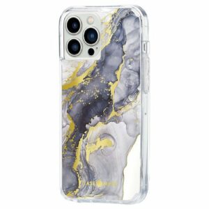 Case-Mate - Print Hardshell Case for iPhone 13 Pro Max - Navy Marble