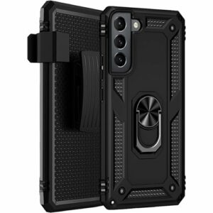 SaharaCase - Military Kickstand Series Case for Samsung Galaxy S22 - Black