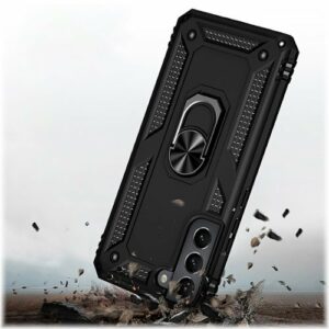 SaharaCase - Military Kickstand Series Case for Samsung Galaxy S22 - Black