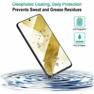 SaharaCase - ZeroDamage Ultra Strong+ Tempered Glass Screen Protector for Samsung Galaxy S22+ - Clear