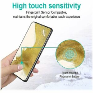 SaharaCase - ZeroDamage Ultra Strong+ Tempered Glass Screen Protector for Samsung Galaxy S22+ - Clear