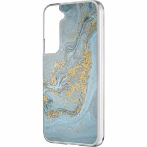 SaharaCase - Marble Series Case for Samsung Galaxy S22 5G - Blue Marble