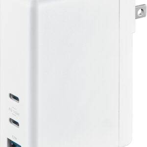 Insignia™ - 112W Foldable Wall Charger with 2 USB-C and 1 USB Port for Laptops, Smartphone, Tablet, and More - White