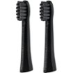 AquaSonic - Activated Charcoal Pulse Replacement Brush Heads (2-Pack) - Black